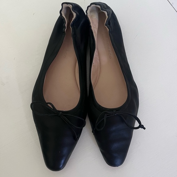 Club Monaco Peechie Black Flats - Picture 1 of 7